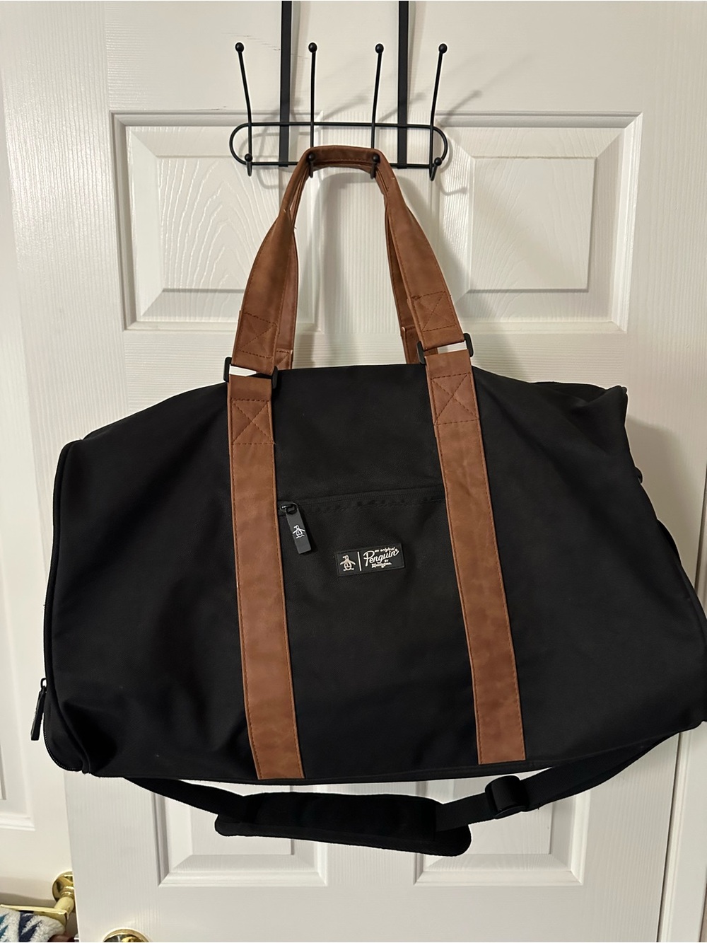 Penguin by Munsingwear Black & Brown Travel Duffel Bag